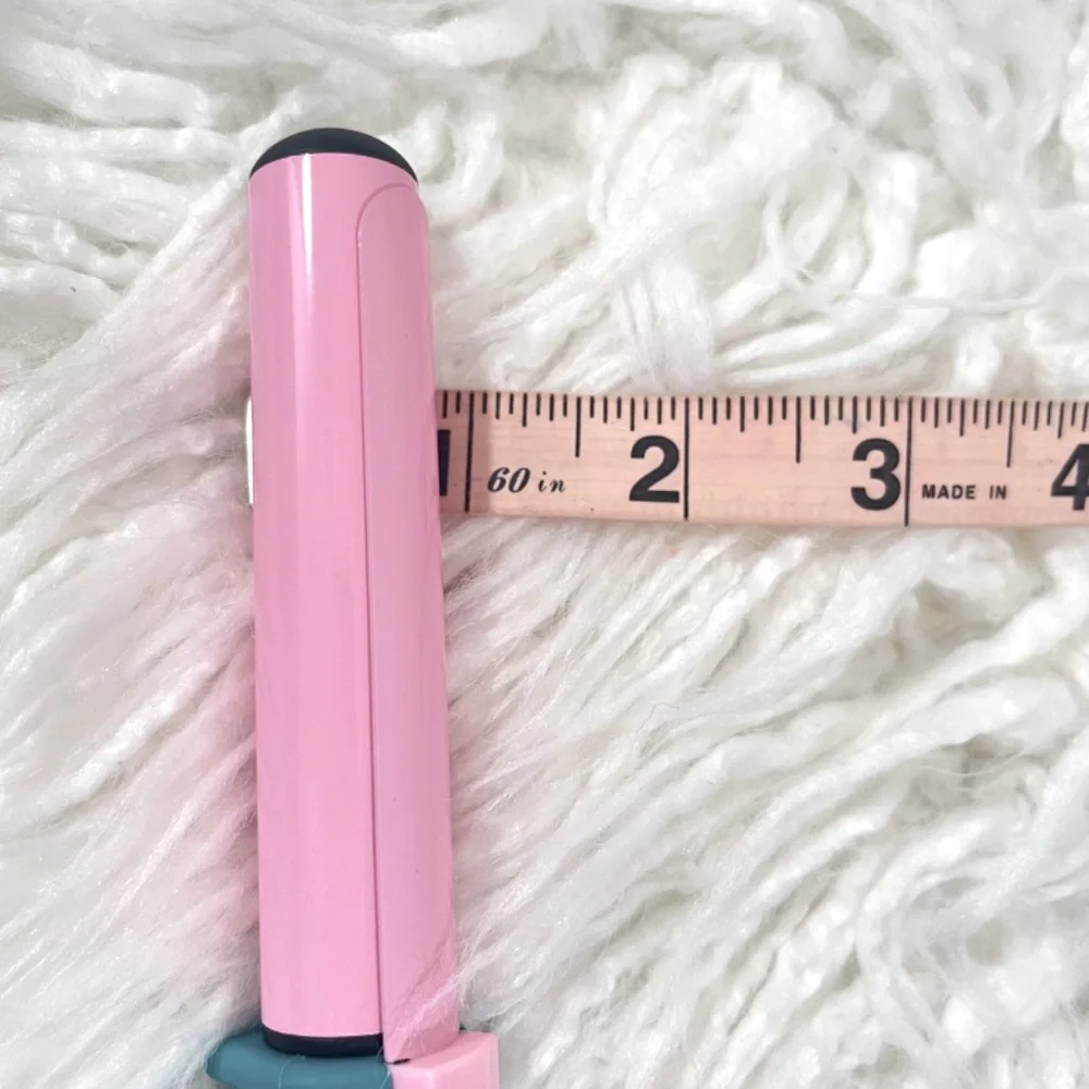 GLISTER ❤️”HOST PICK❤️”Curling iron with carrying pouch in pink and teal